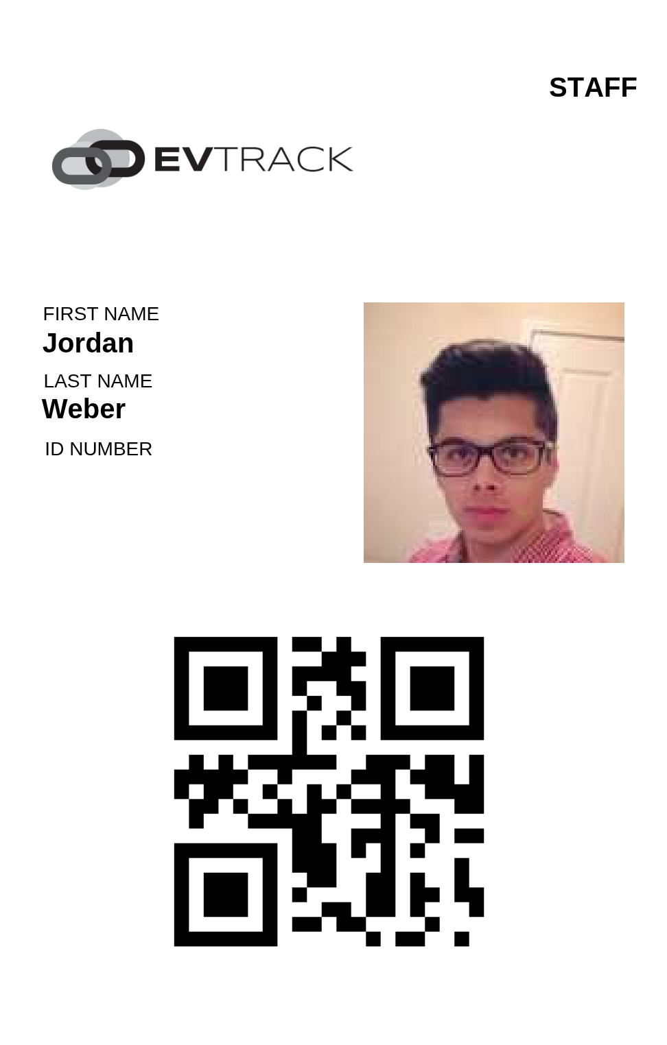 Portrait with QR Code