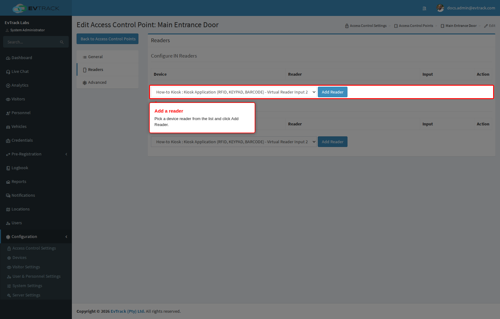 Add reader