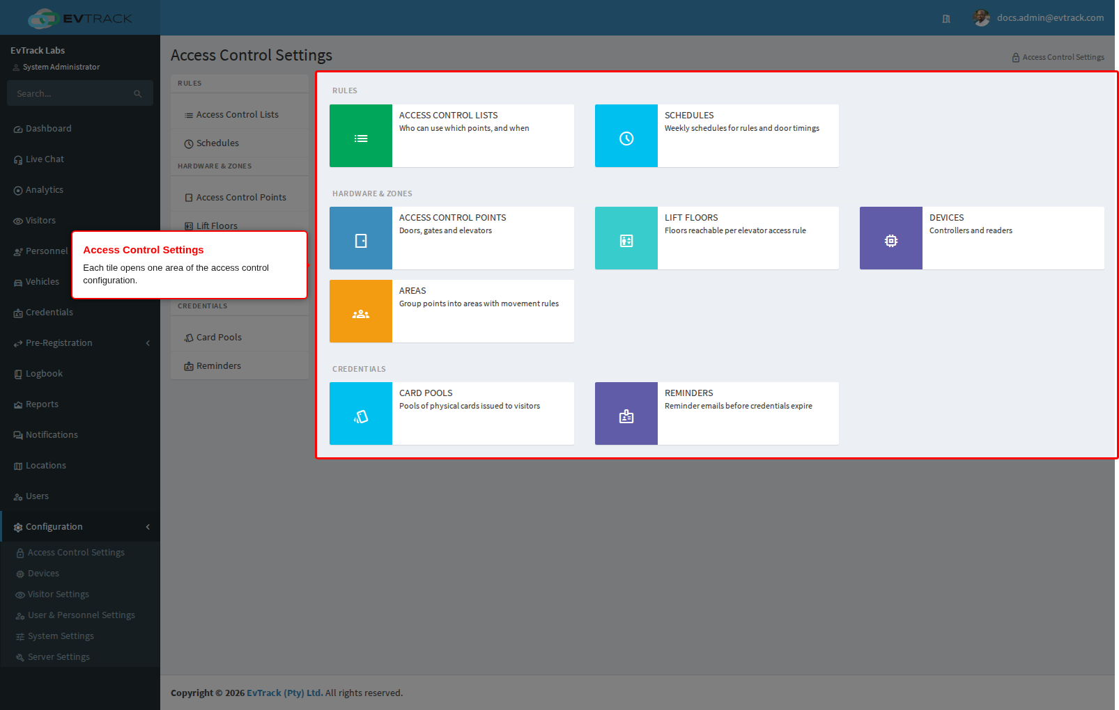 Access Control Settings