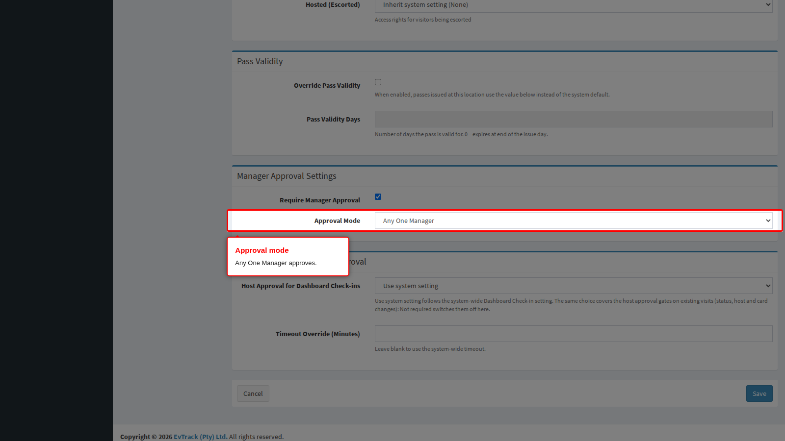 Approval Mode, shown
