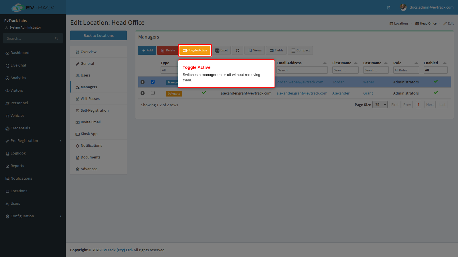 Toggle Active