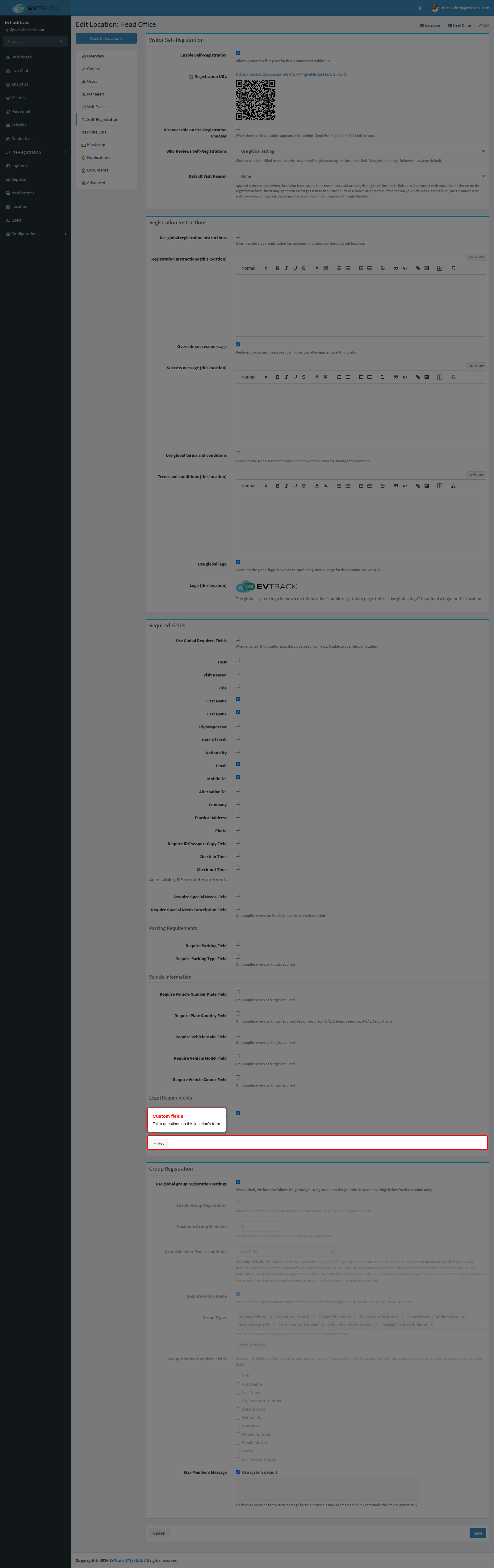 Custom fields