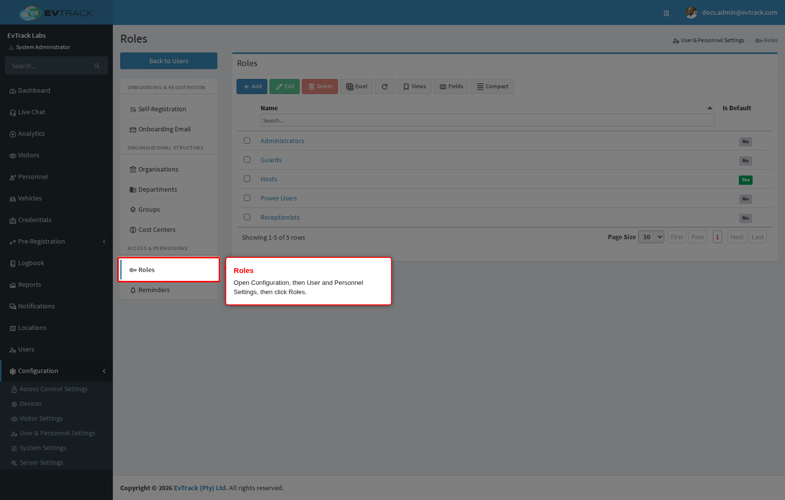 Open Roles