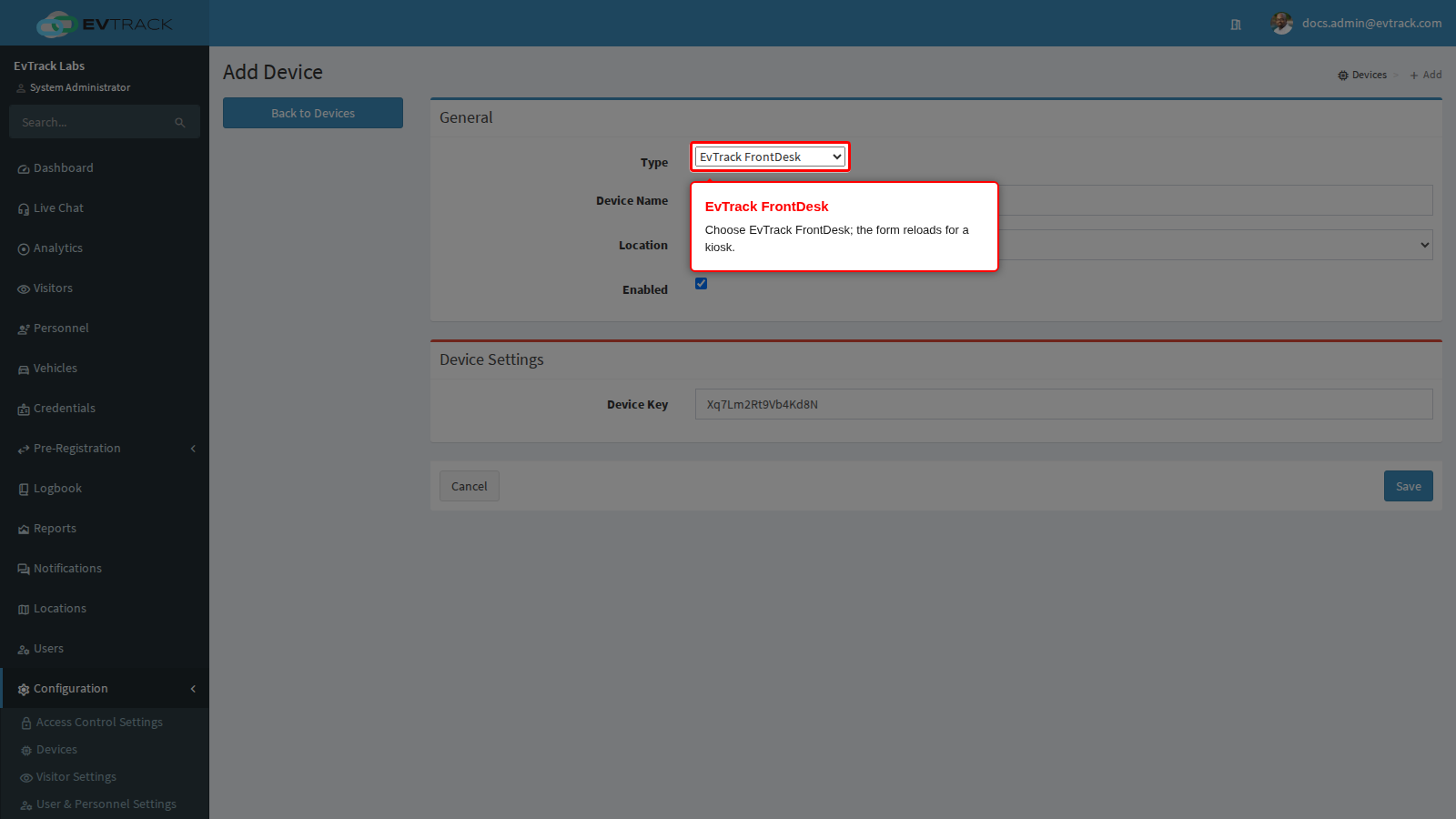 Choosing EvTrack FrontDesk