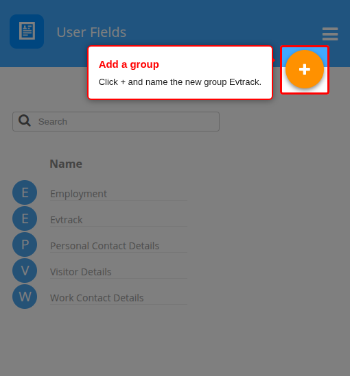 Add a user field group