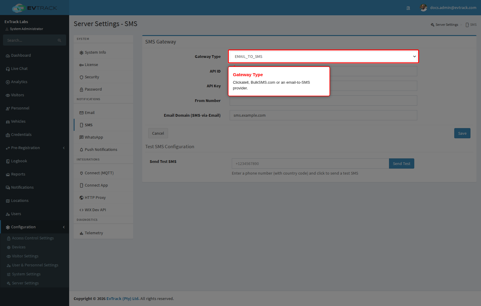 The SMS Gateway Type