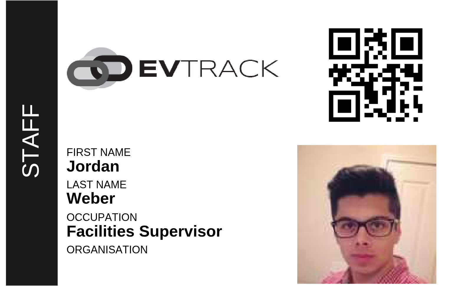 Printable personnel badge